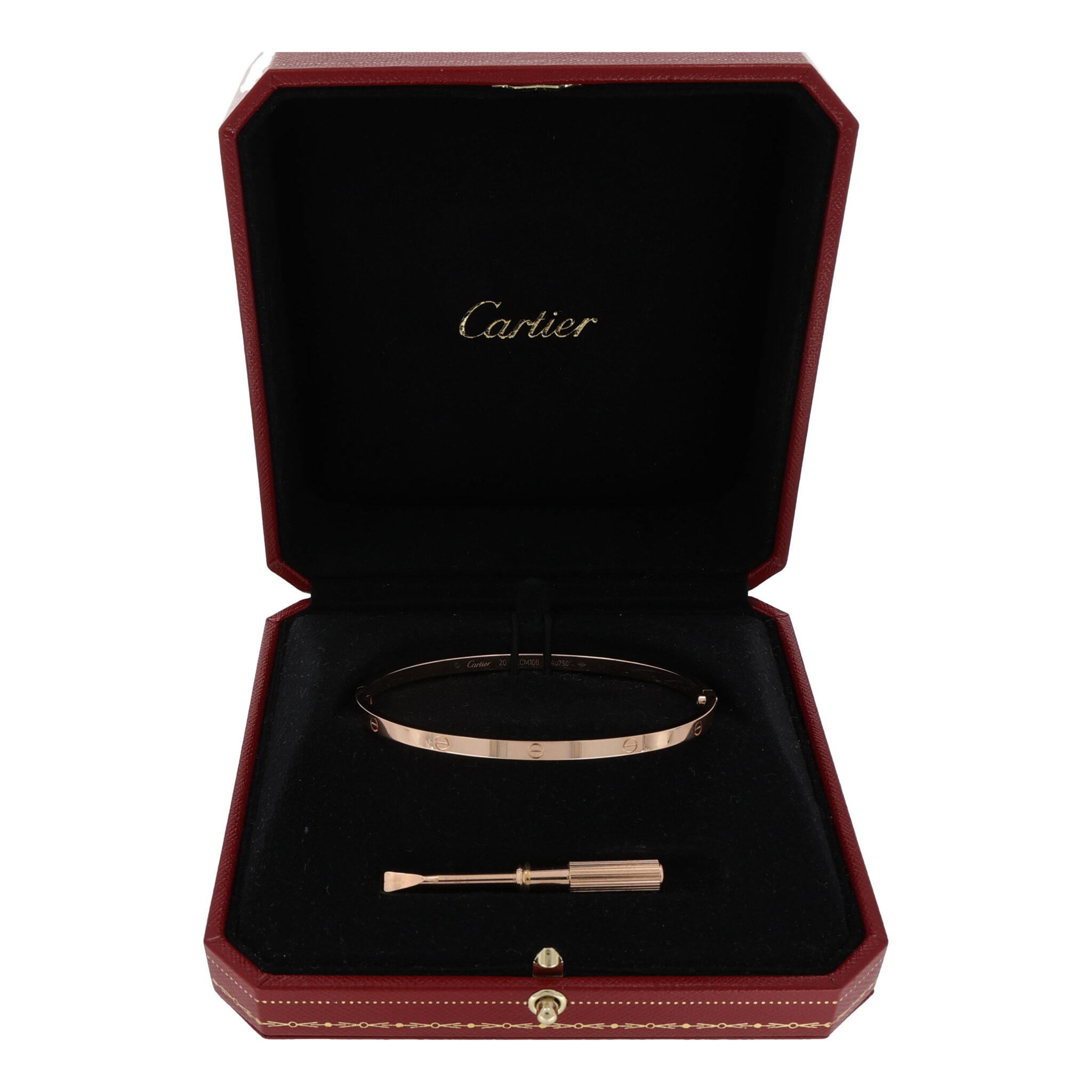 Cartier Love Armreif kleines Modell Gr.20 Roségold 750 / 18K im Full Set