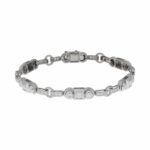 Diamant Armband Weißgold 750/18K. ca. 2,00ct. ca. 19cm - Bild 3 Vorschau