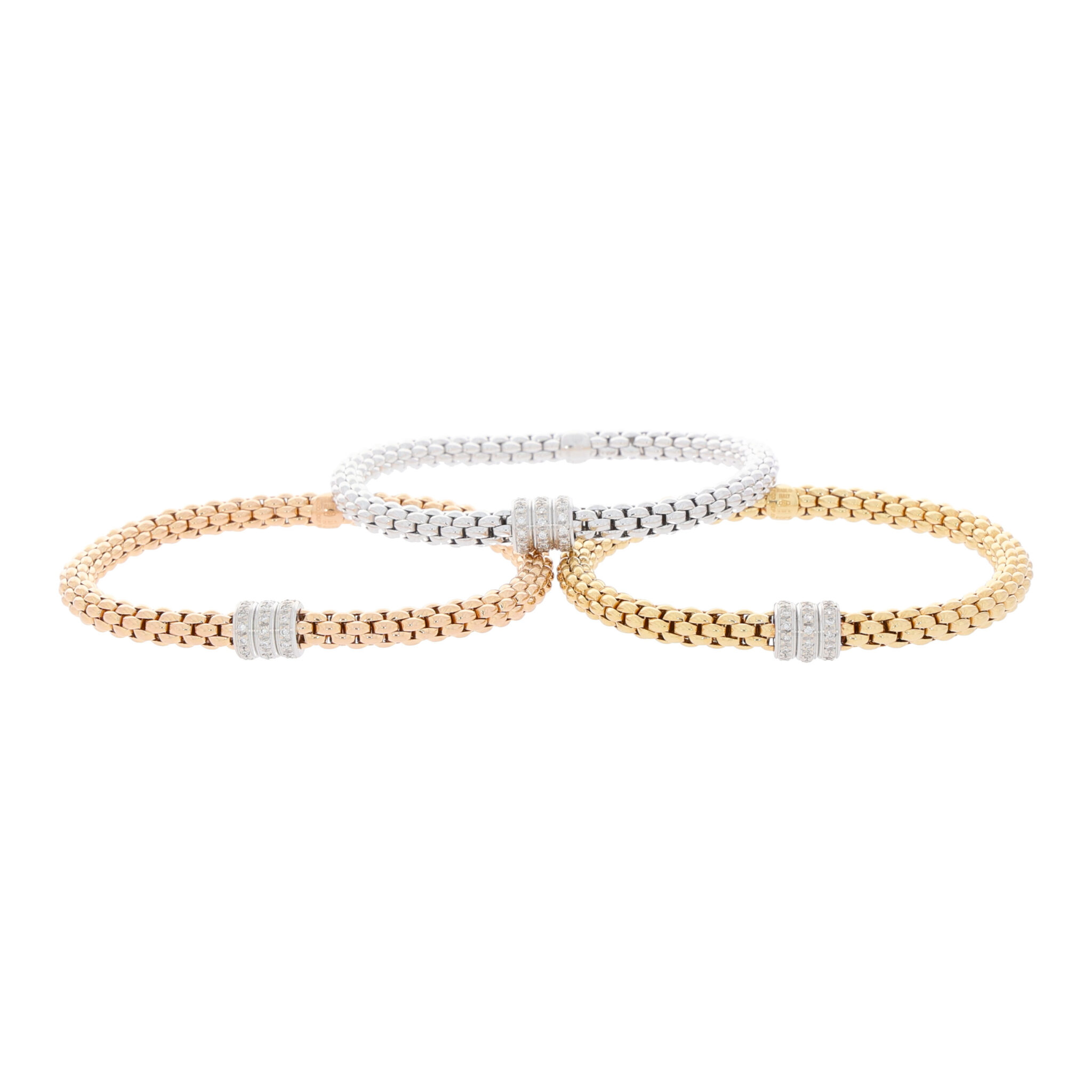 FOPE Flex it Solo Armband 750 Weißgold mit Diamanten - Bild 3