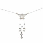 Art Deco Diamant Collier Gelbgold 585/14K & Silber Vorschau