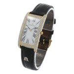 Maurice Lacroix Square Gold 18K Diamond Watch Full Pavée 1 ct TW/vs - Bild 3 Vorschau