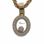 Chopard Happy Diamond Kette m. Anhänger Gelbgold 750/18K. ca. 0,25ct. - Bild 2 Vorschau