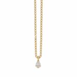Panzer Collier Gelbgold 750 / 18K mit Tropfen 1,32ct - Bild 3 Vorschau