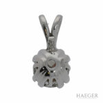 Solitäranhänger Weißgold 585 / 14K mit 0,48ct Diamant mit IGI Zertifikat - Bild 3 Vorschau