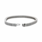 Riviérearmband 17,5cm Weißgold 750 / 18K mit ca. 2,5ct Diamanten - Bild 3 Vorschau