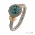 Bicolor Turmalin Ring Gelb- Weißgold 750 / 18 K. GR 49,5 Vorschau