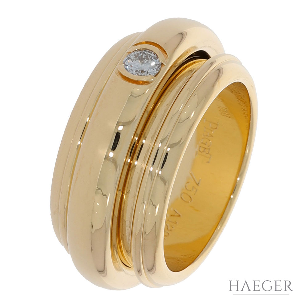 Piaget Possession Diamant Ring Gelbgold 750 / 18 Kt. GR. 54