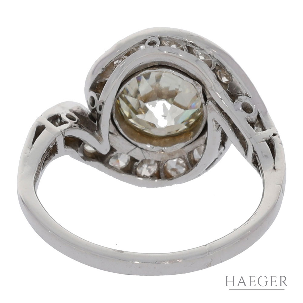 Diamant Ring Platin 950er ca. 2 Carat Gr. 51 - Bild 2