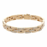 Cartier Panthère Diamant Armband 18cm Gelbgold 750 / 18K mit Zertifikat - Bild 3 Vorschau