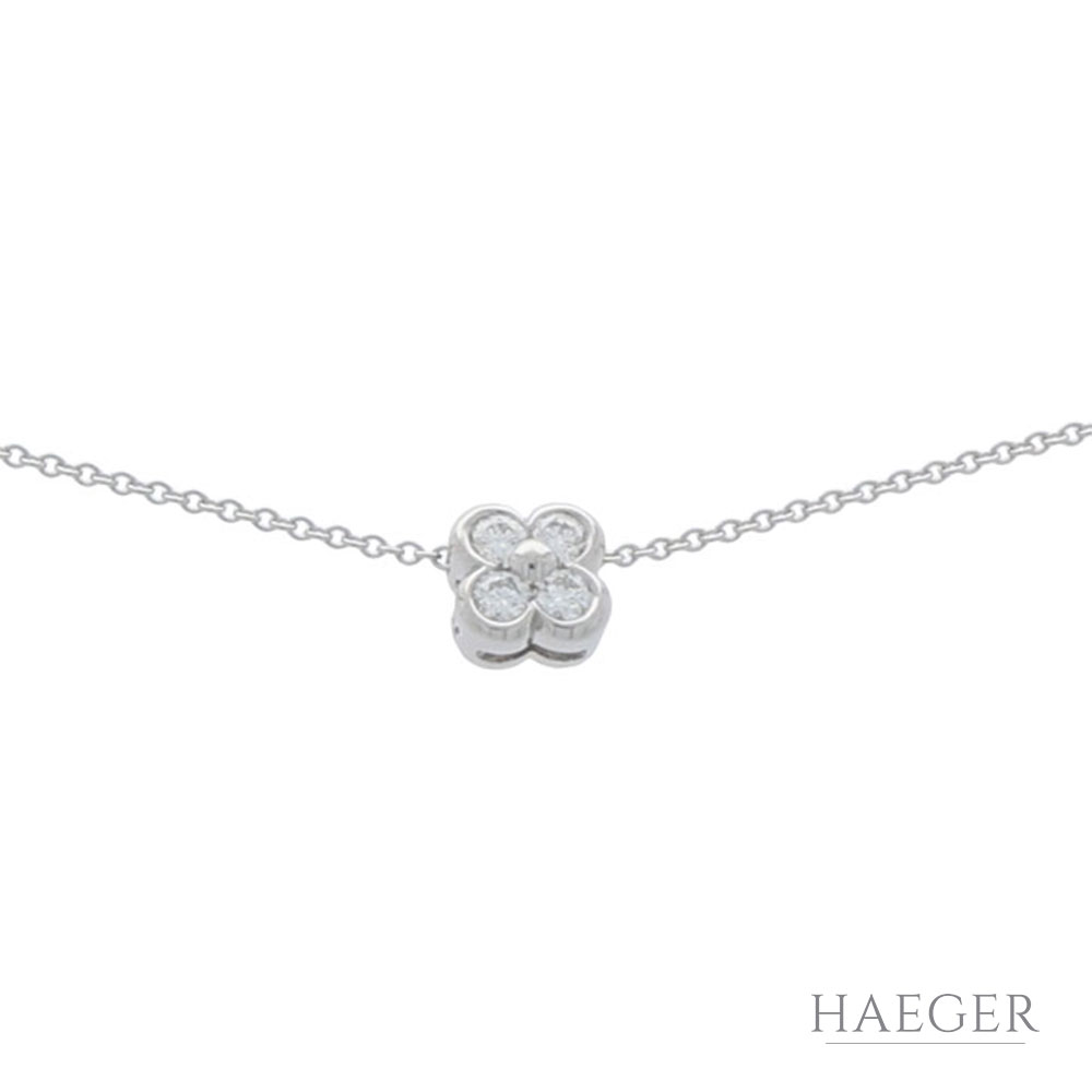 Tiffany & Co. Kette m. Diamant Anhänger Platin 950 ca. 0,20 ct. - Bild 2