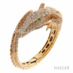 Stenzhorn Diamant Krokodil Armreif Roségold 750 / 18 Kt. gesamt ca. 9,25 ct. Vorschau