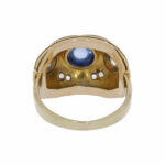 Diamant Saphir Ring Gelbgold 585/14K Gr. 57 - Bild 2 Vorschau