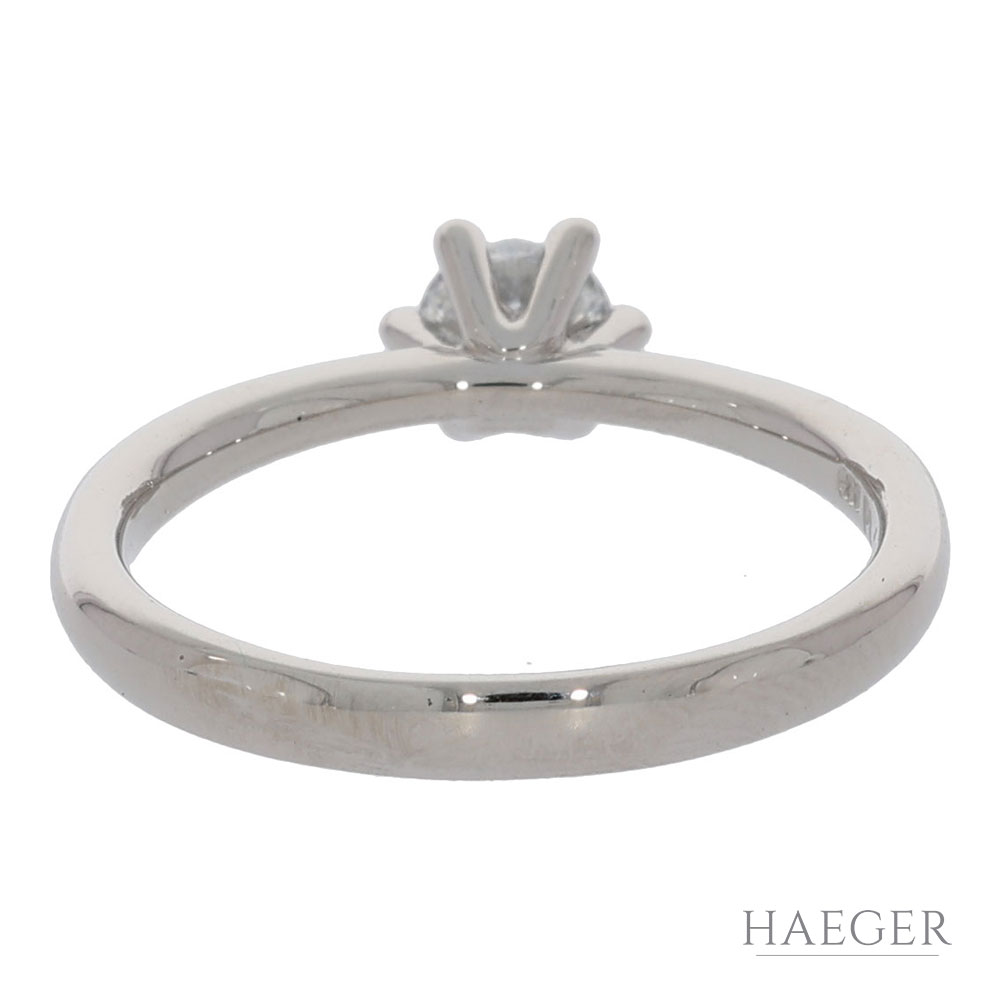 Solitär Diamant Ring Platin 950 ca. 0,36 ct. Lupenrein D GIA - Bild 3