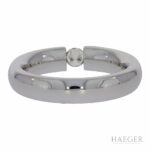 Spannring Gr.52 Weißgold 585 / 14K mit 0,14ct Diamanten - Bild 2 Vorschau