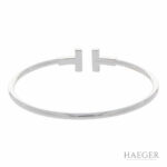 Tiffany & Co. T Wire Diamant Armreif Weißgold 750 / 18 Kt. ca. 0,40ct. - Bild 3 Vorschau