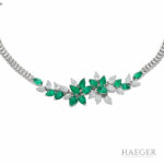Florales Diamant Smaragd Armband Weißgold 750 / 18 Kt. ca. 3ct. - Bild 3 Vorschau