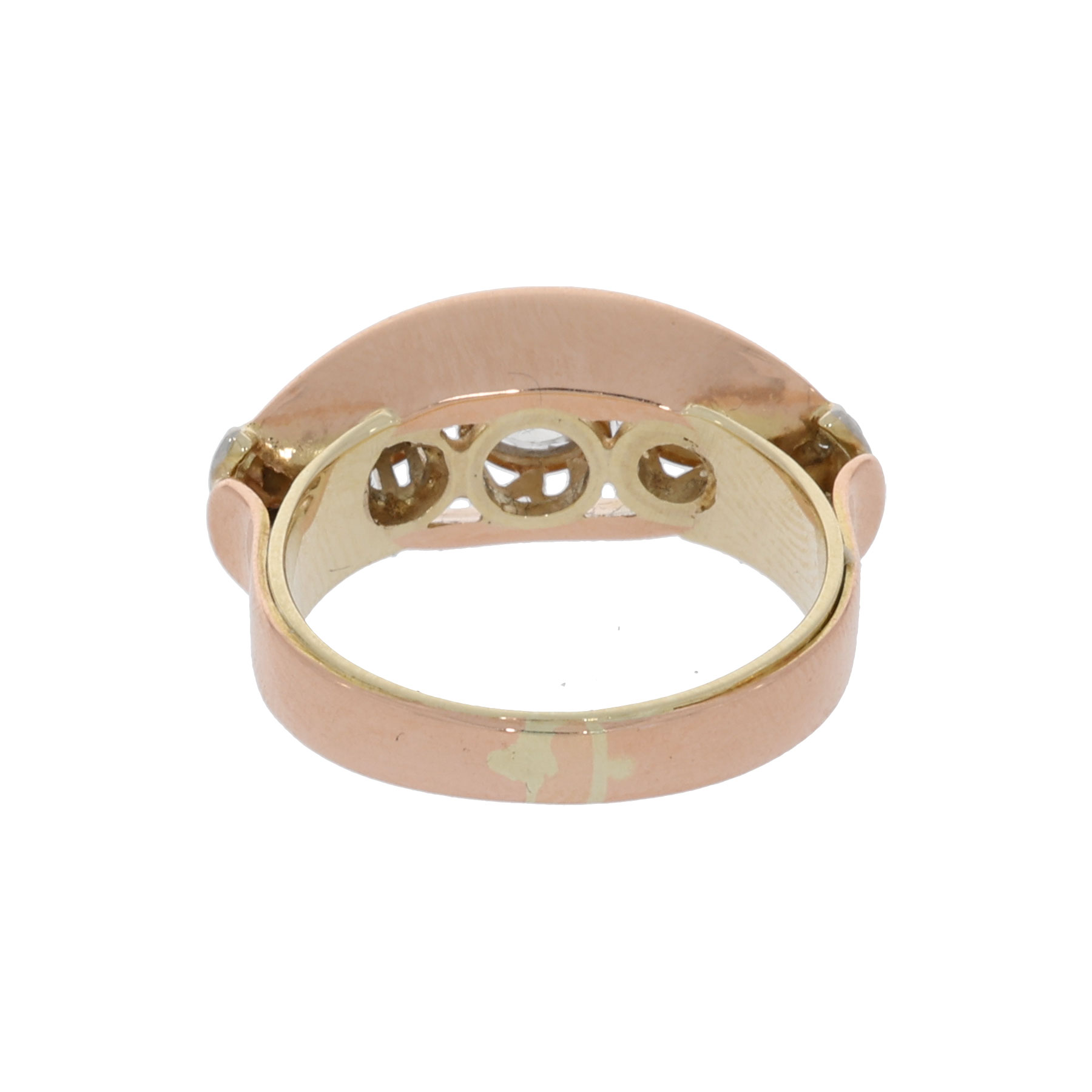 Diamant Ring Gelb- & Roségold 585/14K. Gr. 57 - Bild 2