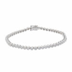 Riviérearmband Weißgold 750/18K. ca. 1,00 Ct. - Bild 4 Vorschau