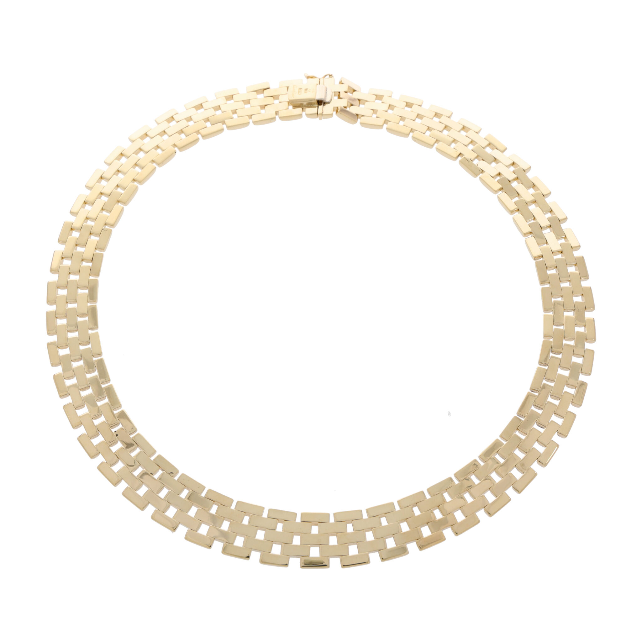 Cartier Collier Panthere Maillon Gelbgold 750/18K. ca. 42 cm fünfreihig - Bild 3