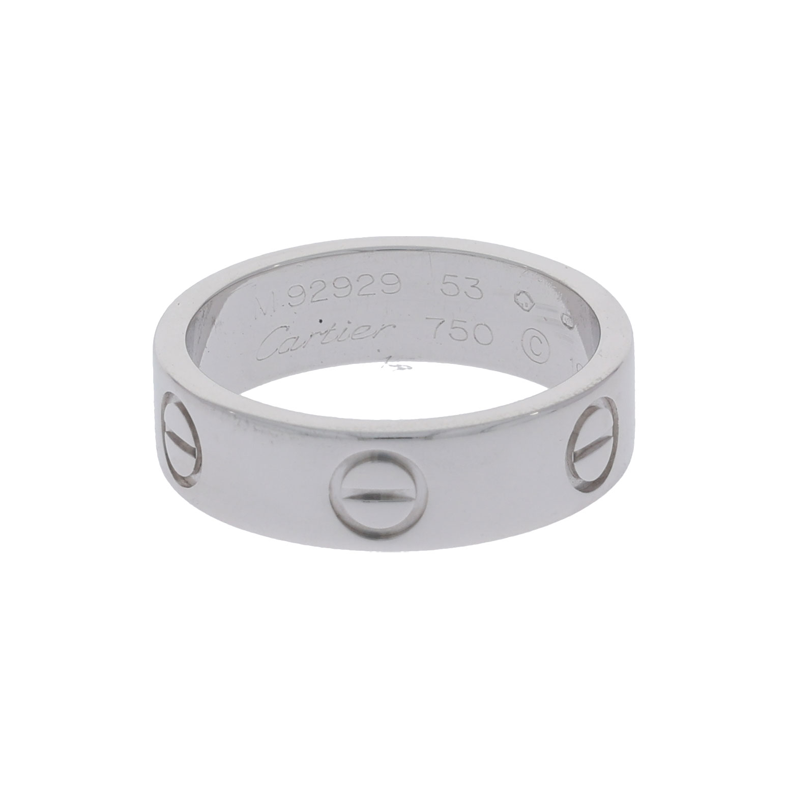 Cartier Love Ring Weißgold 750/18K. Gr. 53 - Bild 2
