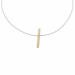 Bunz Spirale mit Stabanhänger Sternenstaub Platin 950 mit 0,1ct Diamanten - Bild 3 Vorschau