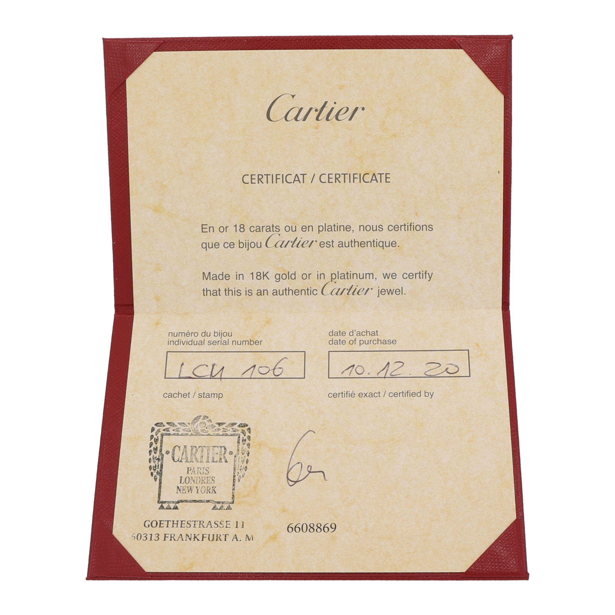 Cartier Love Armreif kleines Modell Gr.20 Roségold 750 / 18K im Full Set - Bild 2