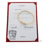 Cartier Juste un Clou Diamant Armreif Gr.18 Gelbgold FULL SET - Bild 3 Vorschau