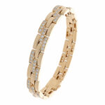 Cartier Panthère Diamant Armband 18cm Gelbgold 750 / 18K mit Zertifikat - Bild 4 Vorschau