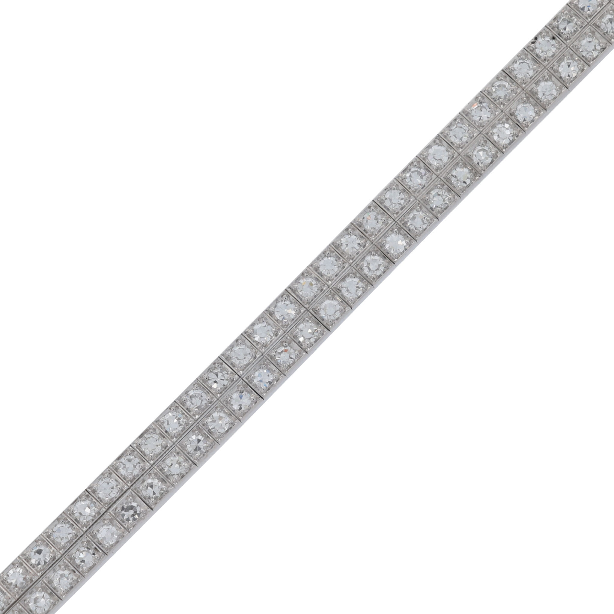 Riviérearmband 17,5cm Weißgold 750 / 18K mit ca. 2,5ct Diamanten