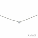 Kette m. Diamant Anhänger Platin 950 ca. 0,7ct. - Bild 3 Vorschau