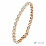 Diamant Riviérearmband Gelbgold 585 / 14 Kt. ca. 4,00 ct. - Bild 3 Vorschau