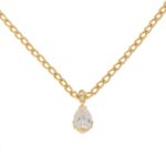 Panzer Collier Gelbgold 750 / 18K mit Tropfen 1,32ct Vorschau