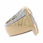 Kreuzring Gr.53 Gelb,- Weißgold 750 / 18K mit 4ct Rubin - Bild 2 Vorschau