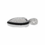 Onyx Diamant Herz Anhänger Weißgold 750/18K. ca. 0,86ct - Bild 3 Vorschau