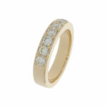 Halbmemoire Ring Gr.56 Gelbgold 585 / 14K mit 1ct Diamanten Vorschau