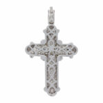 Diamant Kreuz Anhänger Weißgold 750/18K. ca. 1,36ct. - Bild 3 Vorschau