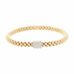 FOPE Flex it Solo Armband 750 Weiß,- Gelb,- Roségold SET mit Diamanten Vorschau