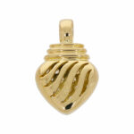 Herzanhänger Gelbgold 750 / 18K mit 0,47ct Diamanten - Bild 2 Vorschau