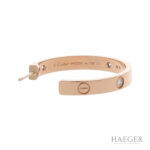 Cartier Love Creolen Roségold 750 / 18K m. Diamanten - Bild 3 Vorschau