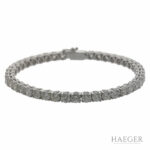 Diamant Riviérearmband Weißgold 750 / 18K. ca. 8,60 ct. - Bild 3 Vorschau