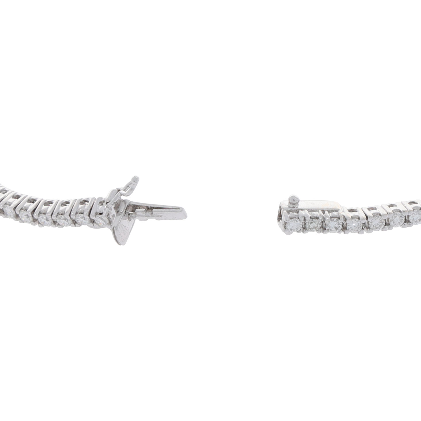 Diamant Riviérearmband Weißgold 750/18K. ca. 0,70Ct. - Bild 5