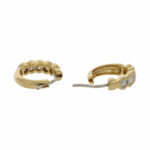 Diamant Creolen Gelbgold 750/18K. ca. 1,00 ct. - Bild 3 Vorschau