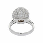 Diamant Cocktail Ring Weißgold 750/18K. ca. 3,7ct. - Bild 3 Vorschau