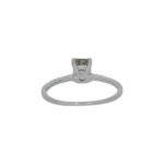 Solitärring Gr.51 Weißgold 585 / 14K Emerald Cut Diamant 0,79ct / AIG Zertifikat - Bild 4 Vorschau