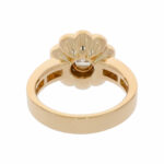 Floraler Diamant Ring Gelbgold 750/18K. ca. 0,90ct. - Bild 3 Vorschau