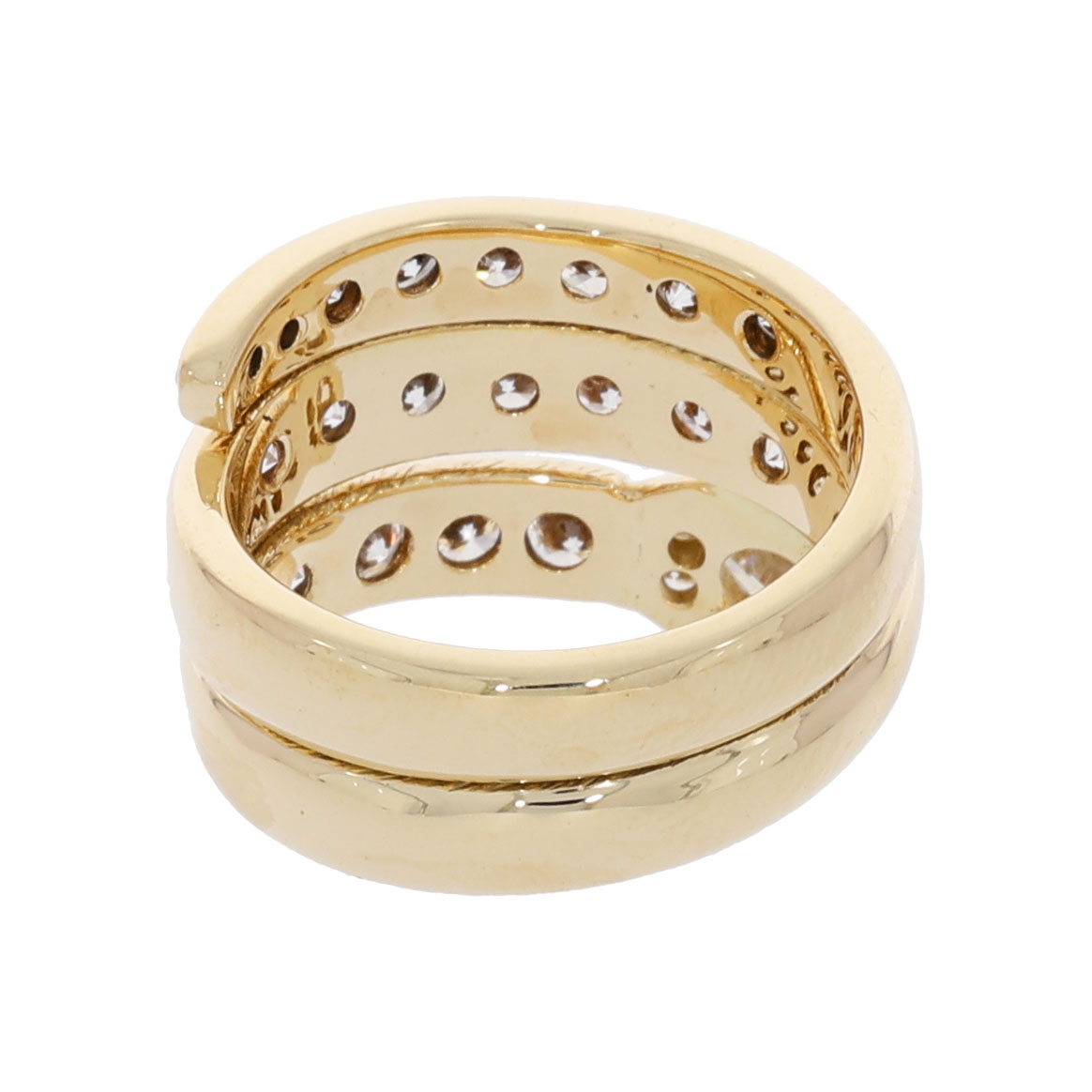 Diamant Schlangenring Gelbgold 585/14K. ca. 1,05 ct. GR 50 - Bild 3