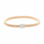 FOPE Flex it Solo Armband 750 Weiß,- Gelb,- Roségold SET mit Diamanten - Bild 6 Vorschau