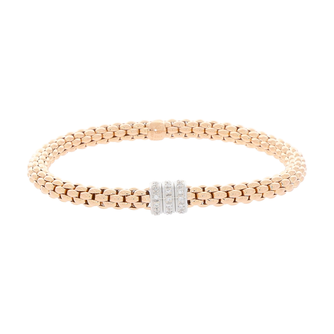 FOPE Flex it Solo Armband 750 Weiß,- Gelb,- Roségold SET mit Diamanten - Bild 6