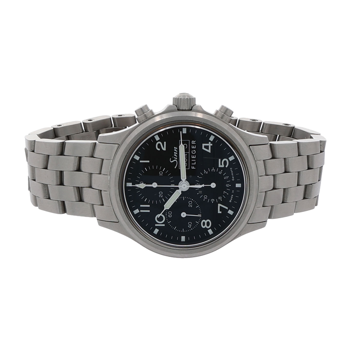 Sinn 358 Sa Flieger Stahl 42mm automatic Chronograph Day Date Full Set - Bild 4