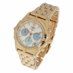 Breitling Chrono Cockpit 18K Gold mit Perlmutt Zifferblatt Full Set 1996 - Bild 2 Vorschau